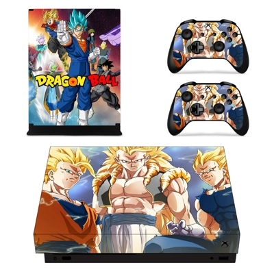 Dragon Ball Z decal skin for Xbox one X Console and 2 Cont.. Dragon Ball Z decal skin for Xbox one X Console and 2 Cont..