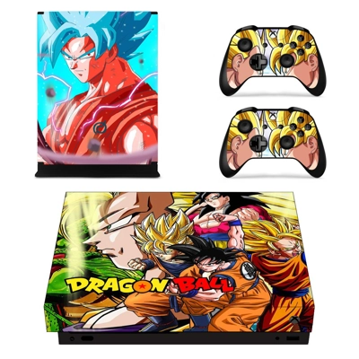 Dragon Ball Z decal skin for Xbox one X Console and 2 Cont.. Dragon Ball Z decal skin for Xbox one X Console and 2 Cont..