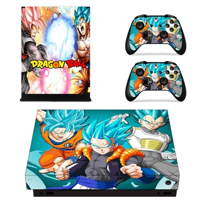 Dragon Ball Z decal skin for Xbox one X Console and 2 Cont.. Dragon Ball Z decal skin for Xbox one X Console and 2 Cont..
