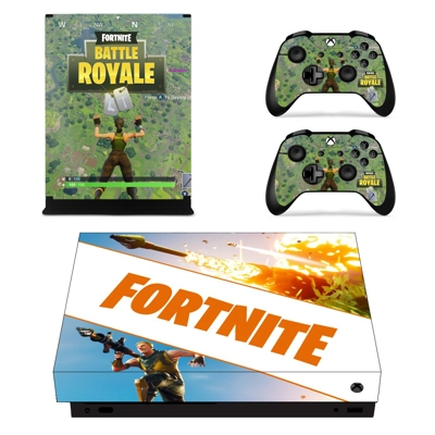 Fortnite survive the Storm decal skin for Xbox one X Console and 2 Controllers