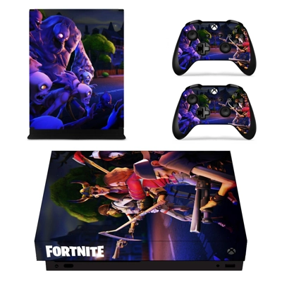 Fortnite decal skin for Xbox one X Console and 2 Controllers