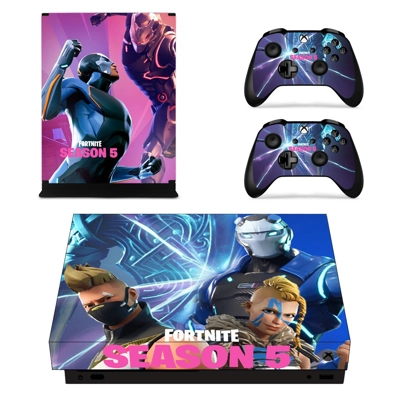 Fortnite decal skin for Xbox one X Console and 2 Controllers Fortnite decal skin for Xbox one X Console and 2 Controllers