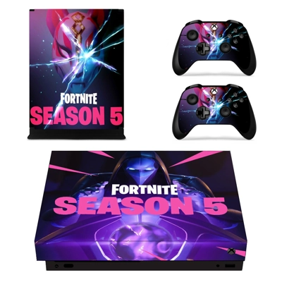 Fortnite decal skin for Xbox one X Console and 2 Controllers Fortnite decal skin for Xbox one X Console and 2 Controllers