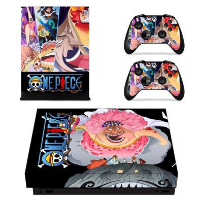 One Piece decal skin for Xbox one X Console and 2 Controllers