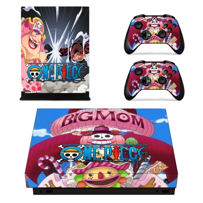 One Piece decal skin for Xbox one X Console and 2 Controllers