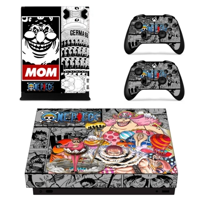 One Piece decal skin for Xbox one X Console and 2 Controllers