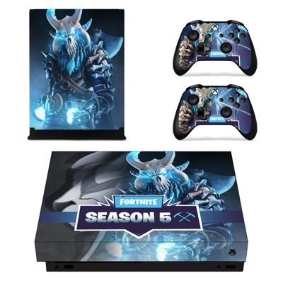 Fortnite decal skin for Xbox one X Console and 2 Controllers