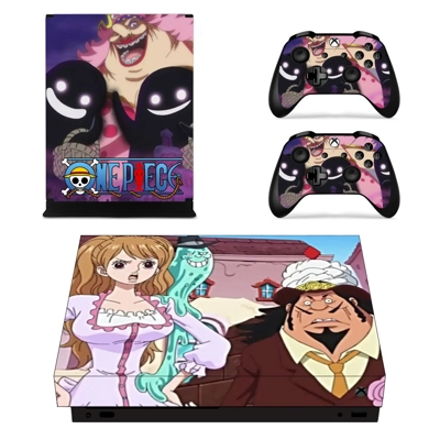One Piece decal skin for Xbox one X Console and 2 Controllers
