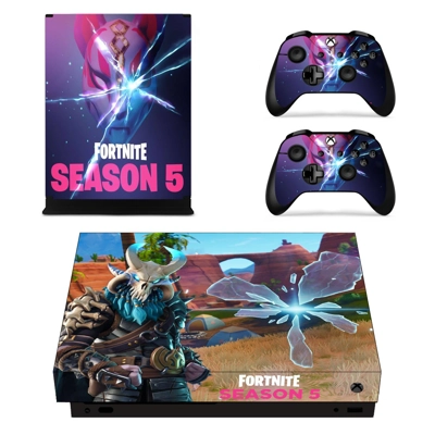 Fortnite decal skin for Xbox one X Console and 2 Controllers Fortnite decal skin for Xbox one X Console and 2 Controllers