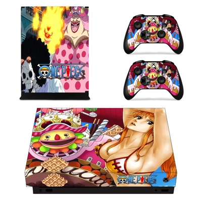 Onepiece decal skin for Xbox one X Console and 2 Controllers Onepiece decal skin for Xbox one X Console and 2 Controllers