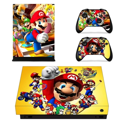Super Mario Bros decal skin for Xbox one X Console and 2 C..