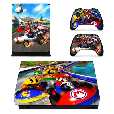 Super Mario Bros decal skin for Xbox one X Console and 2 C..