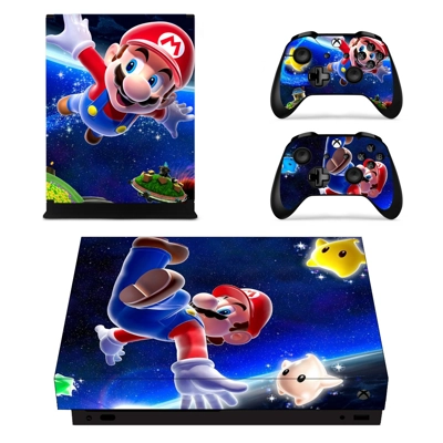 Super Mario Bros decal skin for Xbox one X Console and 2 C..