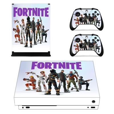 Fortnite decal skin for Xbox one X Console and 2 Controllers