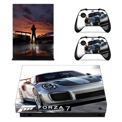 Forza Motosport 7 decal skin for Xbox one X Console and 2 Controllers