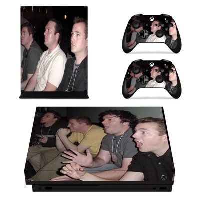 Reaction Guys decal skin for Xbox one X Console and 2 Cont.. Reaction Guys decal skin for Xbox one X Console and 2 Cont..