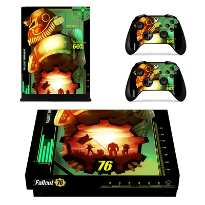 Fallout 76 decal skin for Xbox one X Console and 2 Control.. Fallout 76 decal skin for Xbox one X Console and 2 Control..