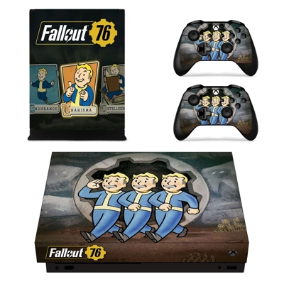 Fallout 76 decal skin for Xbox one X Console and 2 Control.. Fallout 76 decal skin for Xbox one X Console and 2 Control..