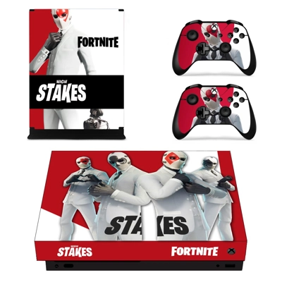 Fortnite decal skin for Xbox one X Console and 2 Controllers