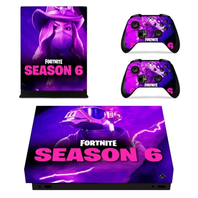 Fortnite decal skin for Xbox one X Console and 2 Controllers