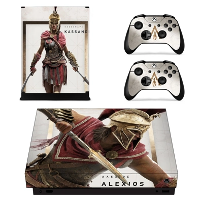 Assassins Creed Odyssey decal skin for Xbox one X Console .. Assassins Creed Odyssey decal skin for Xbox one X Console ..