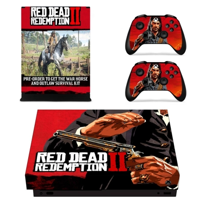 Red Dead Redemption 2 decal skin for Xbox one X Console an.. Red Dead Redemption 2 decal skin for Xbox one X Console an..