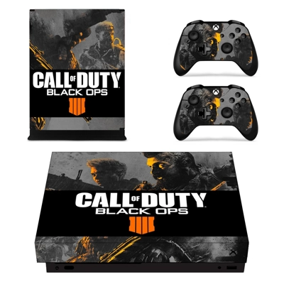 Call of Duty black ops 4 decal skin for Xbox one X Console and 2 Controllers