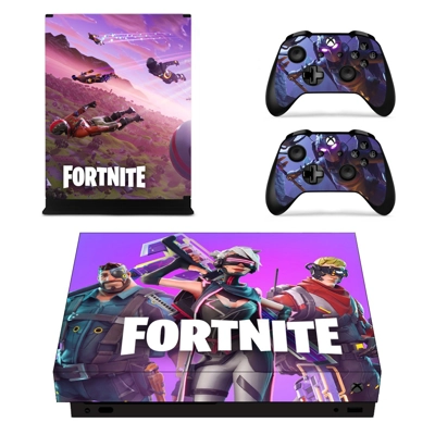 Fortnite decal skin for Xbox one X Console and 2 Controllers Fortnite decal skin for Xbox one X Console and 2 Controllers