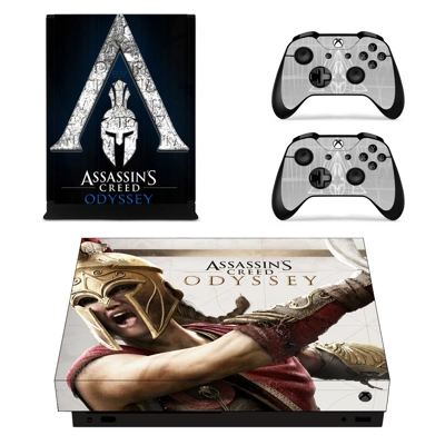 Assassins Creed Odyssey decal skin for Xbox one X Console .. Assassins Creed Odyssey decal skin for Xbox one X Console ..