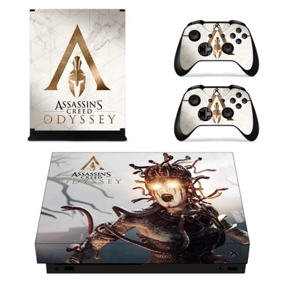 Assassins Creed Odyssey decal skin for Xbox one X Console and 2 Controllers