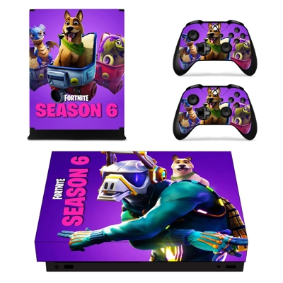 Fortnite decal skin for Xbox one X Console and 2 Controllers