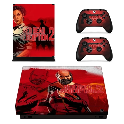 Red Dead Redemption 2 decal skin for Xbox one X Console an.. Red Dead Redemption 2 decal skin for Xbox one X Console an..
