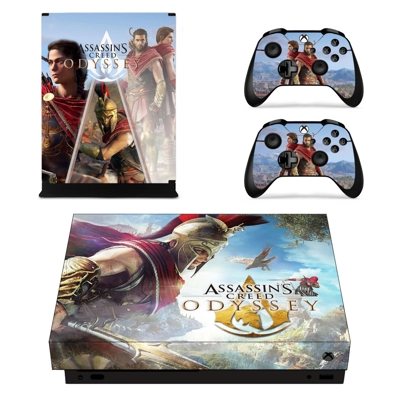 Assassins Creed Odyssey decal skin for Xbox one X Console .. Assassins Creed Odyssey decal skin for Xbox one X Console ..