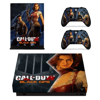 Call of Duty Black ops 4 decal skin for Xbox one X Console and 2 Controllers