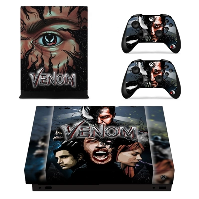 Venom decal skin for Xbox one X Console and 2 Controllers Venom decal skin for Xbox one X Console and 2 Controllers