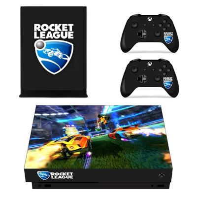 Rocket League decal skin for Xbox one X Console and 2 Controllers