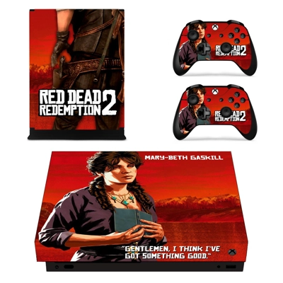 Red Dead Redemption 2 decal skin for Xbox one X Console an.. Red Dead Redemption 2 decal skin for Xbox one X Console an..