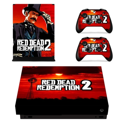Red Dead Redemption 2 decal skin for Xbox one X Console an.. Red Dead Redemption 2 decal skin for Xbox one X Console an..