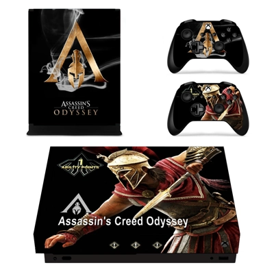 Assassins Creed Odyssey decal skin for Xbox one X Console .. Assassins Creed Odyssey decal skin for Xbox one X Console ..