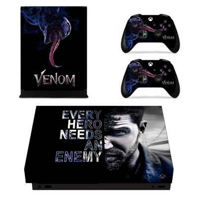 Venom decal skin for Xbox one X Console and 2 Controllers Venom decal skin for Xbox one X Console and 2 Controllers