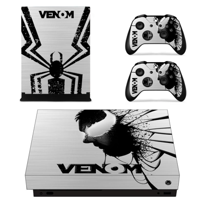 Venom decal skin for Xbox one X Console and 2 Controllers Venom decal skin for Xbox one X Console and 2 Controllers