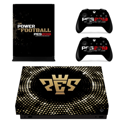 PES 2019 decal skin for Xbox one X Console and 2 Controllers