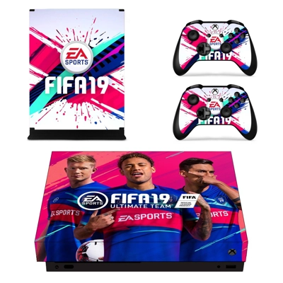 FIFA 19 Neymar decal skin for Xbox one X Console and 2 Controllers