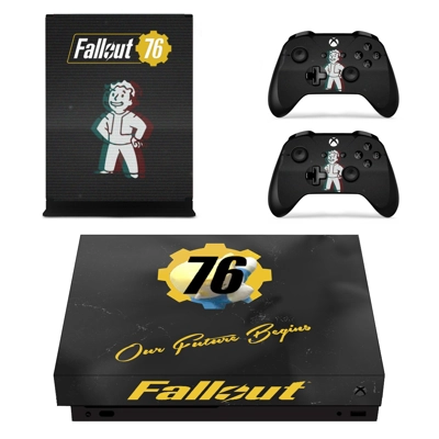 Fallout 76 decal skin for Xbox one X Console and 2 Control.. Fallout 76 decal skin for Xbox one X Console and 2 Control..