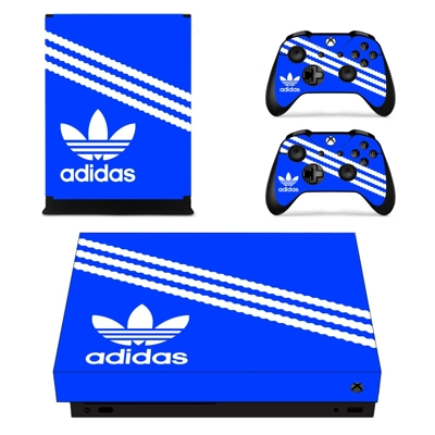 Adidas decal skin for Xbox one X Console and 2 Controllers