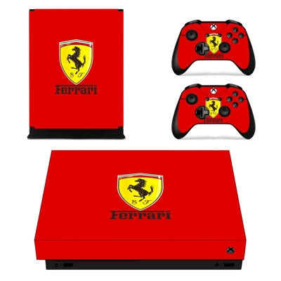 Ferrari decal skin for Xbox one X Console and 2 Controllers Ferrari decal skin for Xbox one X Console and 2 Controllers