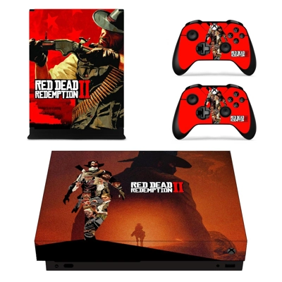 Red Dead Redemption 2 decal skin for Xbox one X Console an.. Red Dead Redemption 2 decal skin for Xbox one X Console an..