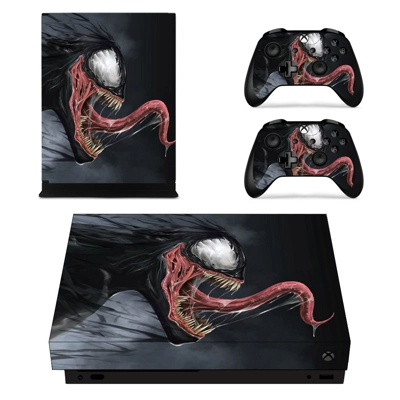 Venom decal skin for Xbox one X Console and 2 Controllers Venom decal skin for Xbox one X Console and 2 Controllers
