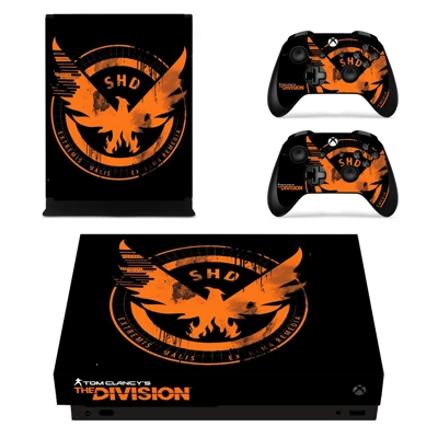 Tom Clancy's The Division decal skin for Xbox one X Console and 2 Controllers