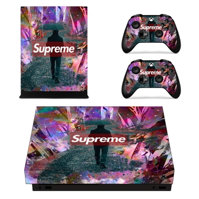 Supreme decal skin for Xbox one X Console and 2 Controllers Supreme decal skin for Xbox one X Console and 2 Controllers
